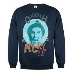 Elf Christmas Jumper (Mens Blue) - Medium