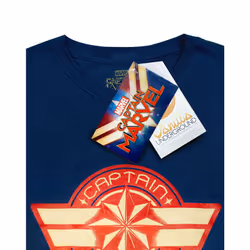 Marvel Short Sleeved T-Shirt (Womens Blue) - XX-Large