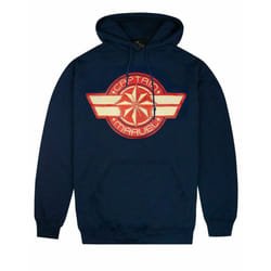 Marvel Hoodie (Womens Blue) - Medium