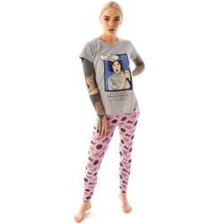 Star Wars T-Shirt and Lounge Pants (Womens Grey) - X-Large