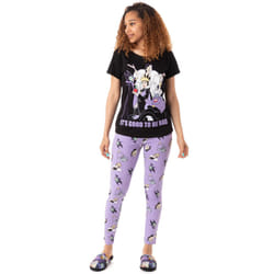 Disney Womens Black Villains Pyjamas - L