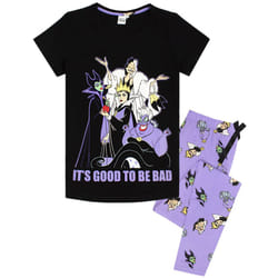 Disney Womens Black Villains Pyjamas - XL