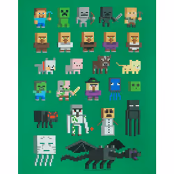 Minecraft Sprites Boys Green T-shirt - 13-14 Years