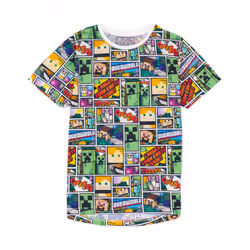Minecraft Overworld Boy's T-shirt - 12-13 Years