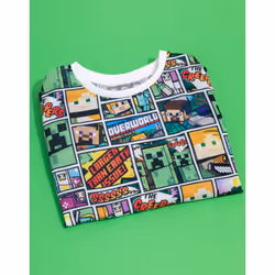 Minecraft Overworld Boy's T-shirt - 12-13 Years