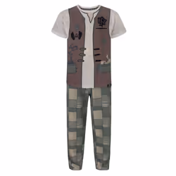 Disney Short Sleeve Long Leg Pyjama Set (Boys Brown) - 9-10 Years