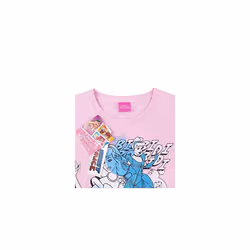 Disney Short Sleeved T-Shirt (Girls Pink) - 7-8 Years