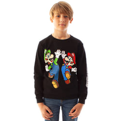 Nintendo Sweatshirt (Boys Black) - 7-8 Years