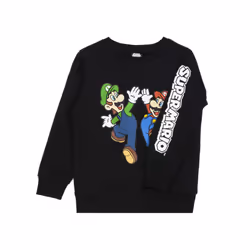 Nintendo Sweatshirt (Boys Black) - 7-8 Years