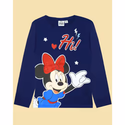 Disney Short Sleeved T-Shirt (Girls Blue) - 5-6 Years