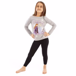 Disney Short Sleeved T-Shirt (Girls Grey) - 4-5 Years