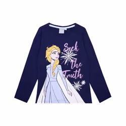 Disney Short Sleeved T-Shirt (Girls Blue) - 4-5 Years
