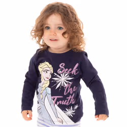Disney Short Sleeved T-Shirt (Girls Blue) - 7-8 Years