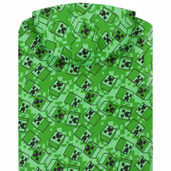 Minecraft Creeper All Over Print Boys Green Zip Up Hoodie - 11-12 Years