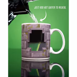Minecraft Heat Changing Mug (Unisex Kids Grey)