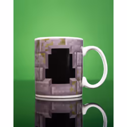 Minecraft Heat Changing Mug (Unisex Kids Grey)