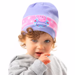 Peppa Pig Beanie Hat (Girls Purple) - S-M