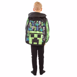 Minecraft All Over Print Kids Black Backpack