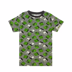 Minecraft All Over Print Creeper Zombies Boy's T-Shirt - 5-6 Years