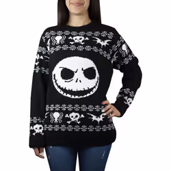 Disney The Nightmare Before Christmas Christmas Jumper (Unisex Black) - Small