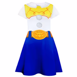 Disney Short Sleeve Skater Dress (Girls White) - 13-14 Years