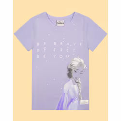 Frozen 2 Elsa Girl's Lilac T-Shirt - 2-3 Years