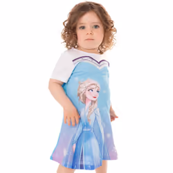 Frozen Elsa Girl's Night Dress - 3-4 Years