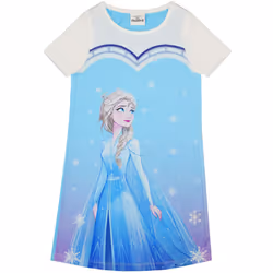 Frozen Elsa Girl's Night Dress - 7-8 Years