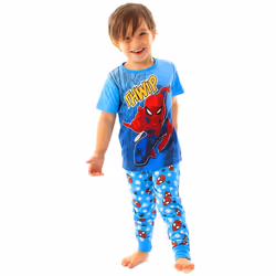 Marvel Short Sleeve Long Leg Pyjama Set (Unisex Kids Blue) - 2-3 Years