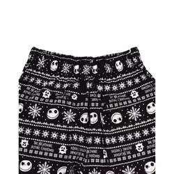 Disney Nightmare Before Christmas Loungepants For Men | Adults Jack Skellington Pyjama Trousers | Black Drawstring PJ Bottoms - S