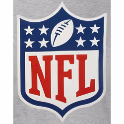 NFL Short Sleeve Long Leg Pyjama Set (Mens Grey)