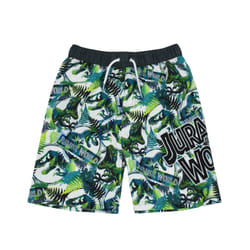 Jurassic World Swim Shorts For Boys | Kids Tyrannosaurus T Rex Dinosaur Swimming Trunks Pants | Children's Green Swimwear - 9-10 Years