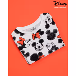Disney Short Sleeved T-Shirt (Girls White) - 7-8 Years