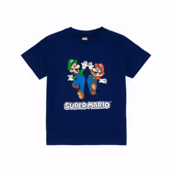 Super Mario Pyjamas Boys Shorts | Nintendo Kids Blue OR Red Short PJs | Luigi Mario T Shirt & Bottoms Nightwear Game Merchandise - Blue, 11-12 Years