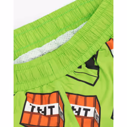 Minecraft Swim Shorts (Boys Green)