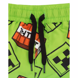 Minecraft Swim Shorts (Boys Green)