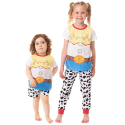 Disney Short Sleeve Long Leg Pyjama Set (Girls White)