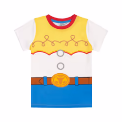 Disney Short Sleeve Long Leg Pyjama Set (Girls White)
