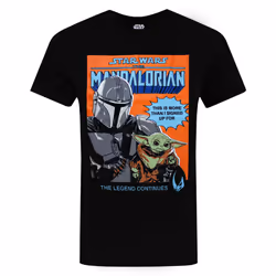 Star Wars The Mandalorian T Shirt Mens Baby Yoda Adults Gift Top - Small
