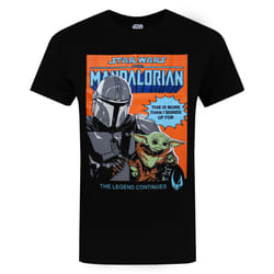 Star Wars The Mandalorian T Shirt Mens Baby Yoda Adults Gift Top - Small