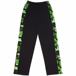 Minecraft Pyjamas For Boys | Kids Long Or Short Bottoms Options & Gamer T-Shirt | Childrens Creeper PJ Set Merchandise Gifts - Long Leg, 6-7 Years