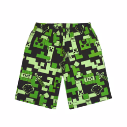 Minecraft Short Sleeve Short Leg Pyjama Set (Boys Green) - 8-9 Years