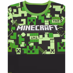 Minecraft Short Sleeve Short Leg Pyjama Set (Boys Green) - 8-9 Years