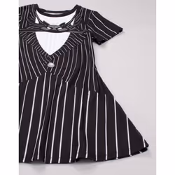 Nightmare Before Christmas Dress For Girls | Jack Skellington Costume Outfit | Disney Merchandise - 5-6 Years