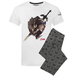 The Legend Of Zelda Pyjamas Mens Nintendo T Shirt & Lounge Pants Set - 2XL