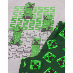Minecraft Boys Green All-Over Print Pyjamas - Green, 7-8 Years