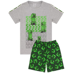 Minecraft Boys Green All-Over Print Pyjamas - Green, 10-11 Years