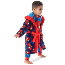 Marvel Boys Blue Spider-Man Bathrobe - 9-10 Years