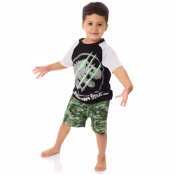 Jurassic World Boys Camo Print Pyjama - Short Leg, 11-12 Years