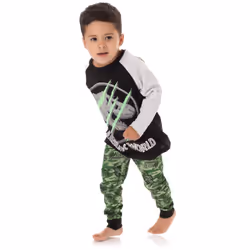 Jurassic World Boys Camo Print Pyjama - Long Leg, 4-5 Years